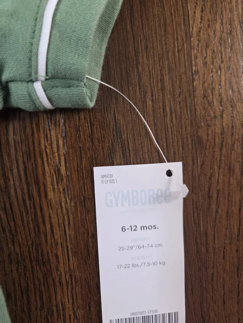 NEW Gymboree Boys 6/12m Green 